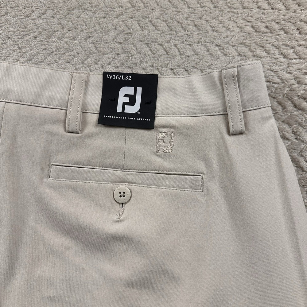 NWT FootJoy Golf Pants Mens 36x32 Performance Business Luxury Office Stone - Picture 11 of 16